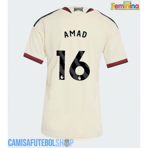 Camisa de time de futebol Manchester United Amad Diallo #16 Replicas 3º Equipamento Feminina 2026-27 Manga Curta